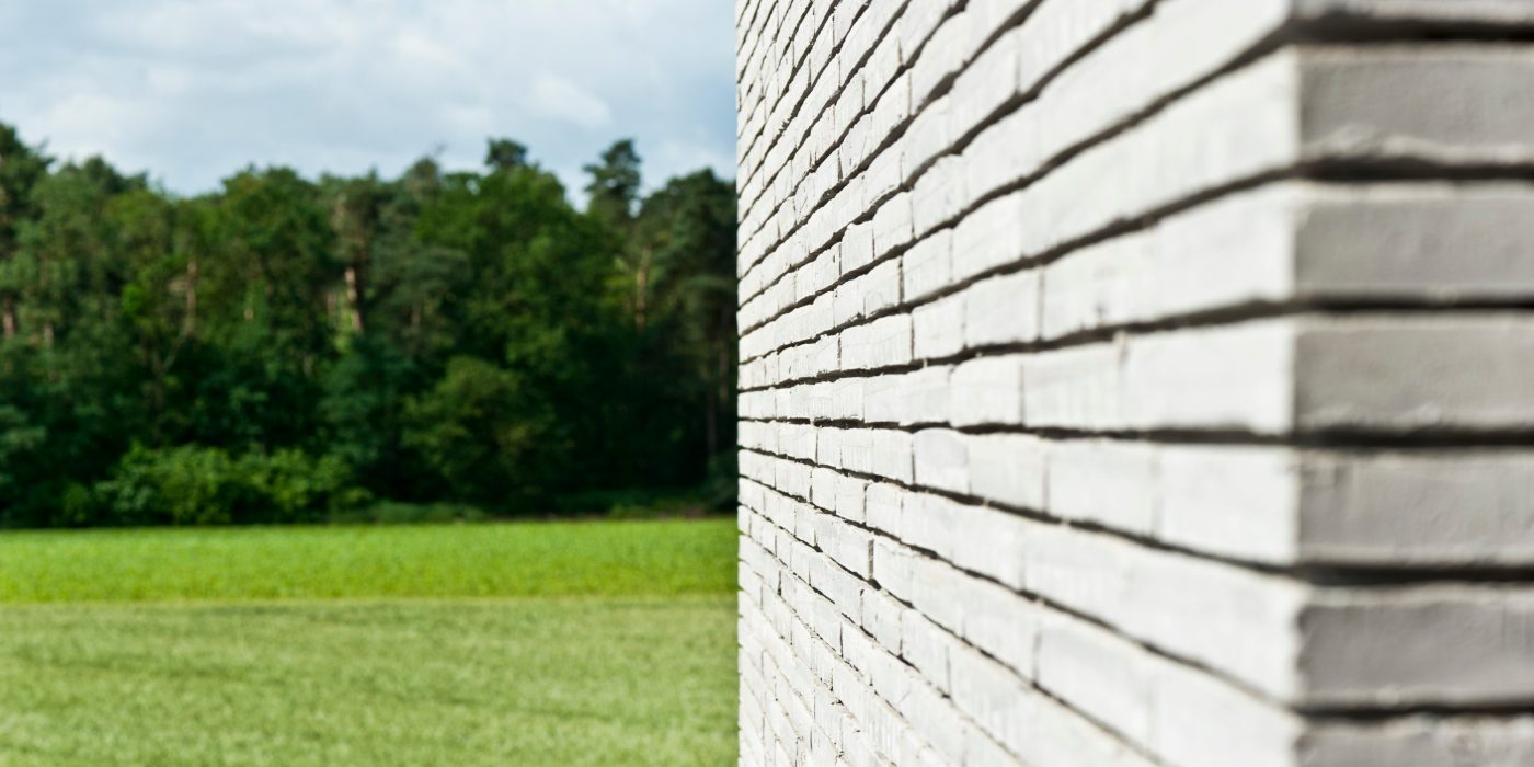 Close-Up Facade Polaris, Passive House, Bauhaus-style, Multi-Generational House, Poroton, Terca, Polaris, by Architects Engelshove, situated in Neuenkirchen