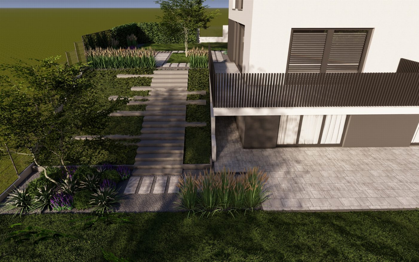Przykładowa wizualizacja 3D dla projektu domu jednorodzinnego