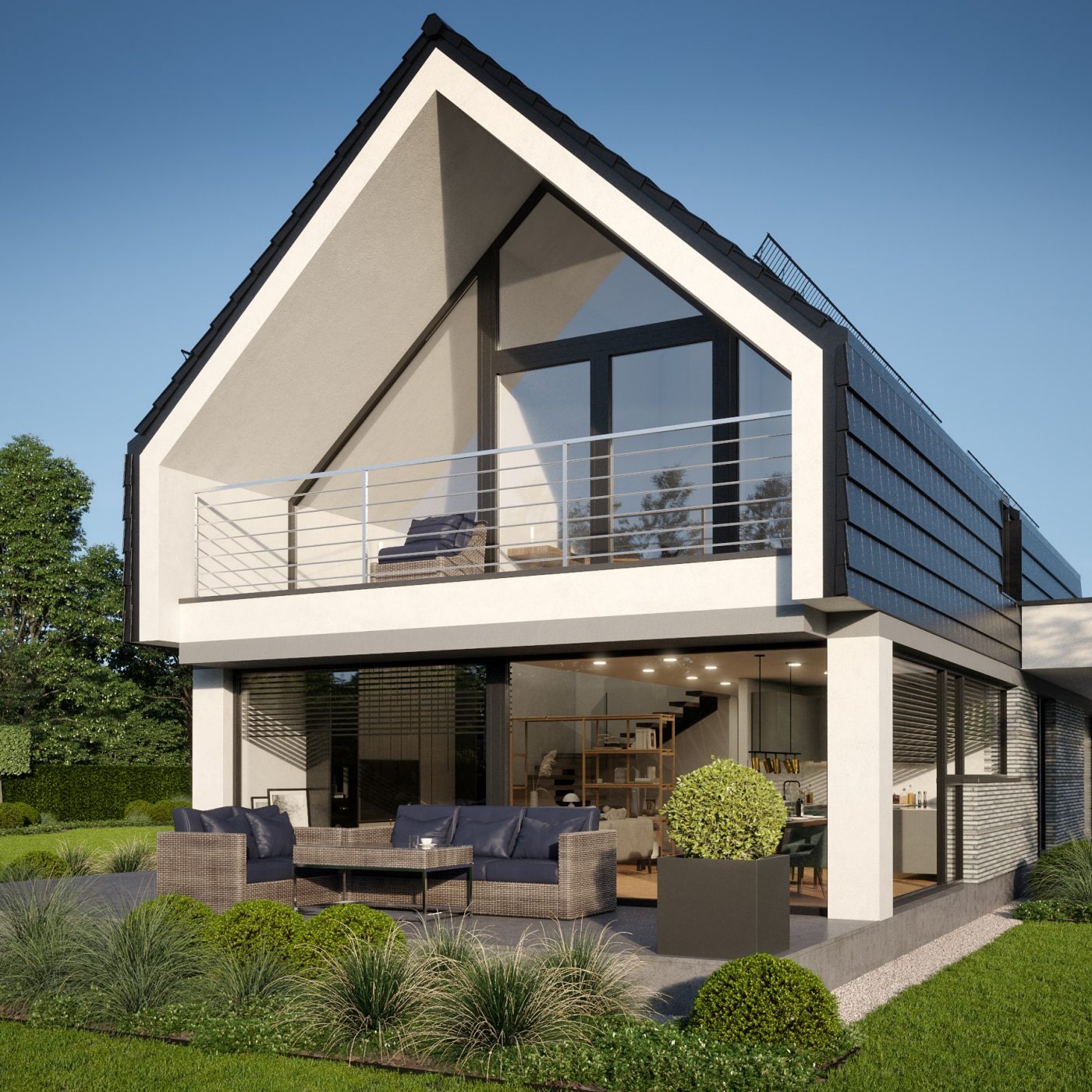 Wizualizacja projektu LK&1775 pracowni LK&Projekt - Dom na przyszłość Wienerberger