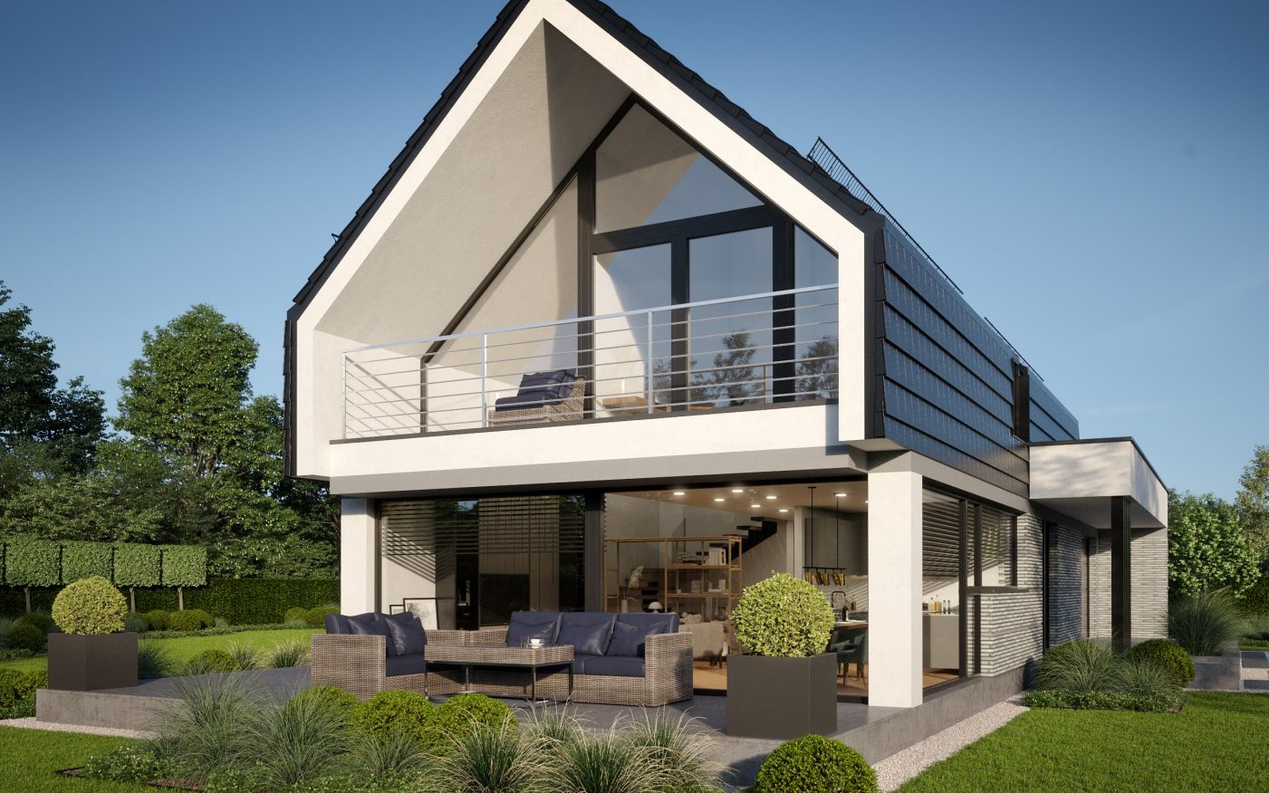 Wizualizacja projektu LK&1775 pracowni LK&Projekt - Dom na przyszłość Wienerberger
