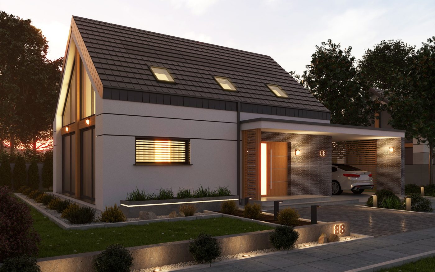Wizualizacja projektu WELS pracowni PRO-ARTE - Dom na przyszłość Wienerberger
