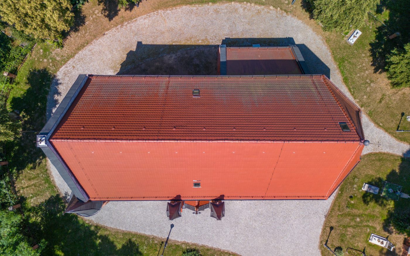 parish church Assumption of the Blessed Virgin Mary in Debno with beaver roof tile
