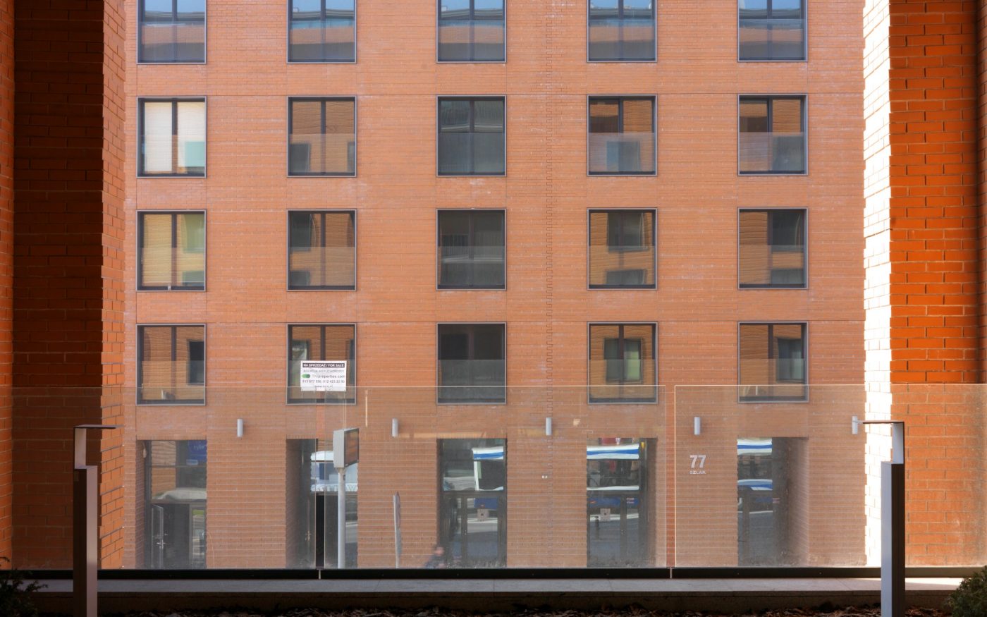 Multifamily building Angel City in Krakow, Poland, made with Pomerania Terca facing brick