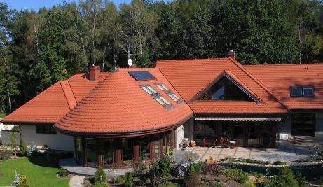 Karpiówka półokrągła układana w koronkę, naturalna czerwień