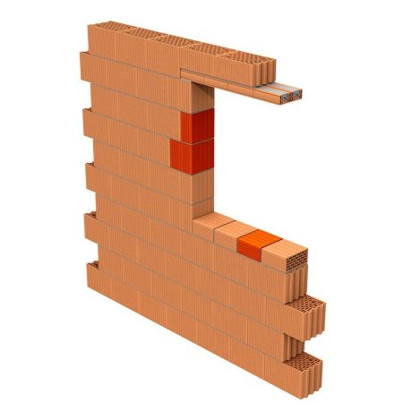 Porotherm 25 3x1/3 w oknie