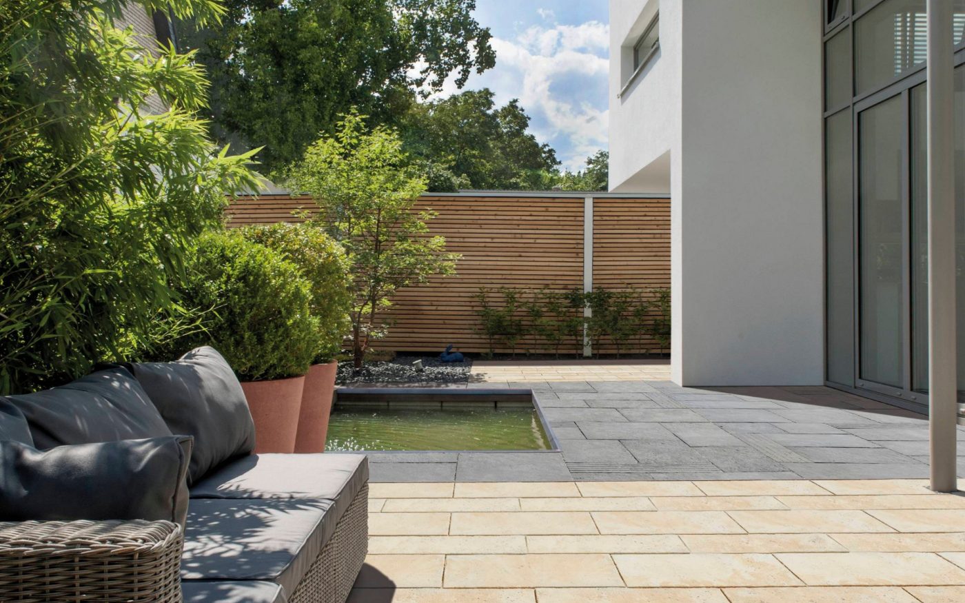 Płyty tarasowe Bradstone Travero Grande, kolor: piaskowy melanż