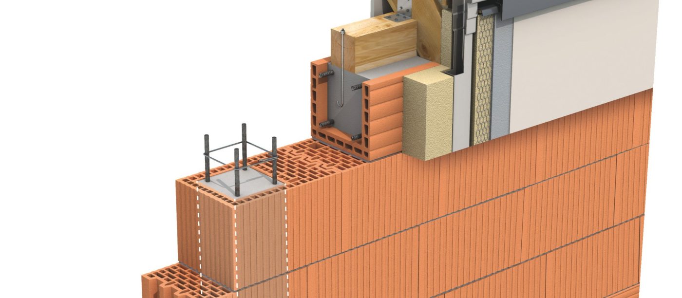 Porotherm 25 K P+W w ściance kolankowej