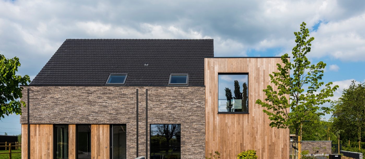 Realizacja z wykorzystaniem cegły Iluzo szaro-grafitowej marki Terca, DIVAA architectenbureau bvba , Arch Jurgen Van Durme, Wetteren