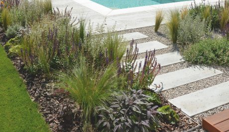 Płyty Lusso Tivoli w ogrodzie