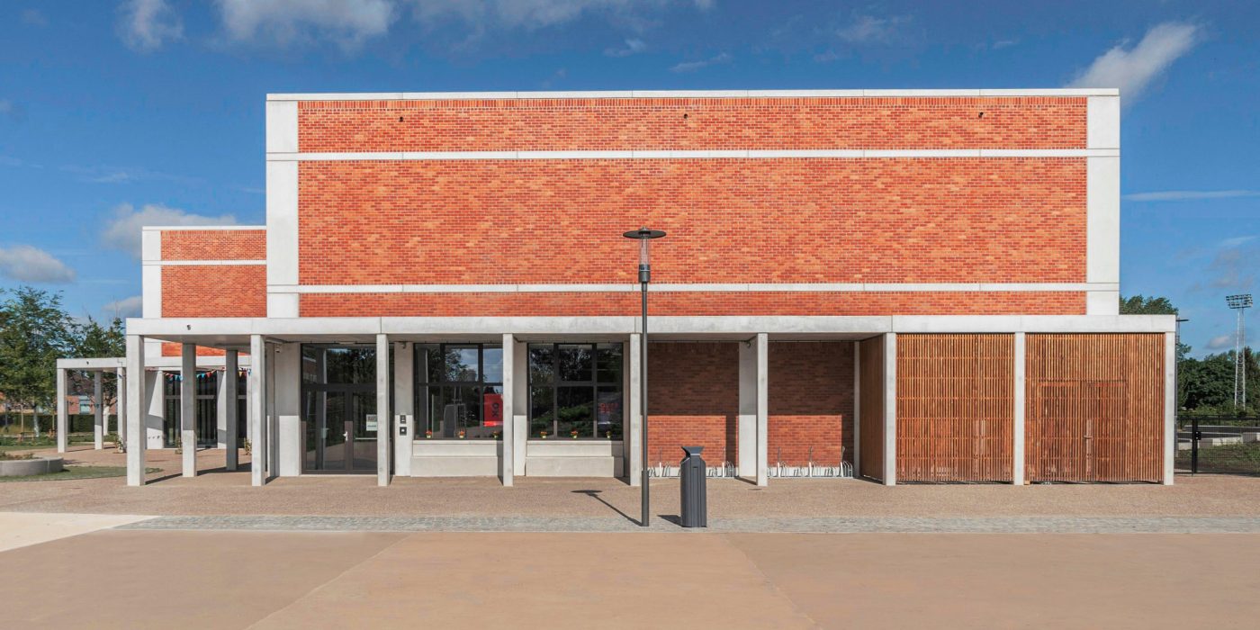 Reference photo new construction sports facilities in Willebroek