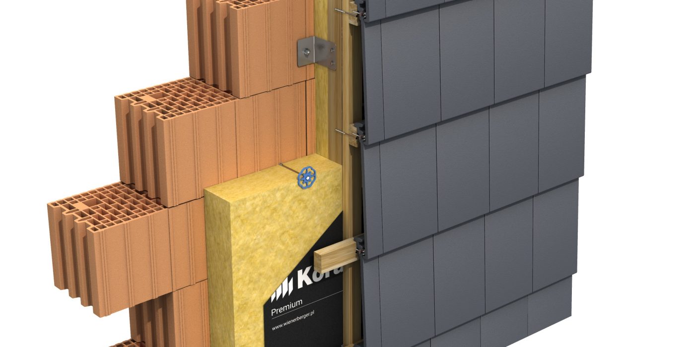 Dachówka Orea 9 na elewacji