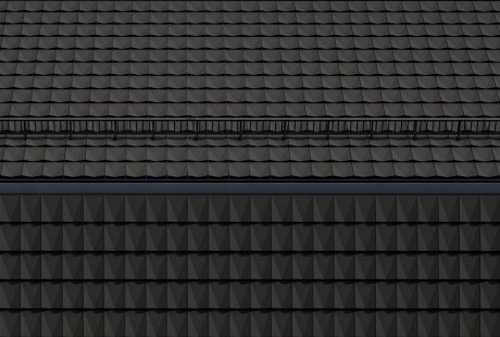 render dachówki V9 na dachu i elewacji domu jednorodzinnego  LK&1775 