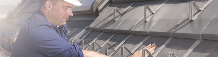 Roof installation of Actua roof tiles