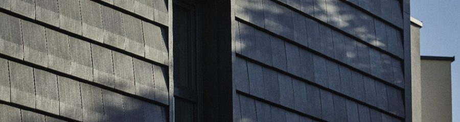 Dom jednorodzinny w Ełku z dachówką Actua 10 czarna angoba szlachetna