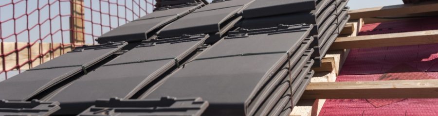 Roof installation of Actua clay roof tiles