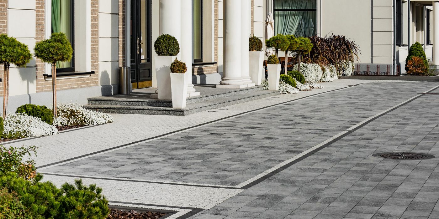 Hotel Mansor, Ząbki, Umbriano kolor grafitowobiały