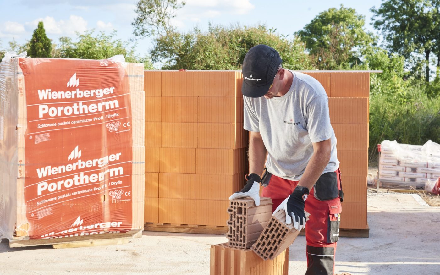 Dzielenie pustaka Porotherm 25 3x1/3 