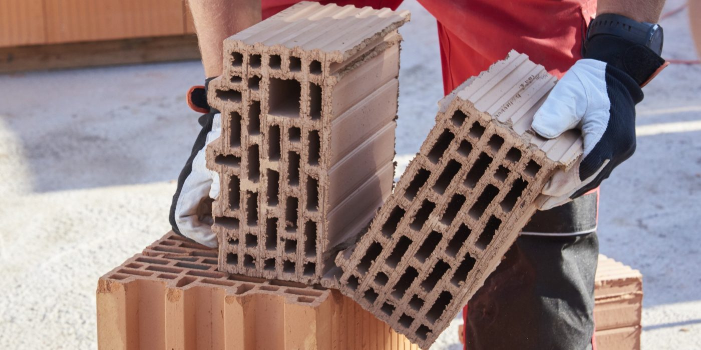 Dzielenie pustaka Porotherm 25 3x1/3 