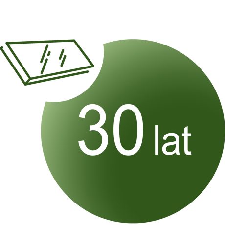 30 lat gwarancji na 85% mocy liniowej