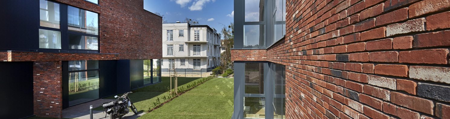 Apartment buildings in Poland Warsaw Ryzowa street made with Fortuna facing brick