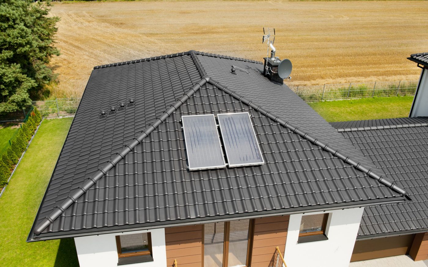 Osiedle Słoneczne w Łodzi z dachówką Koramic Universo