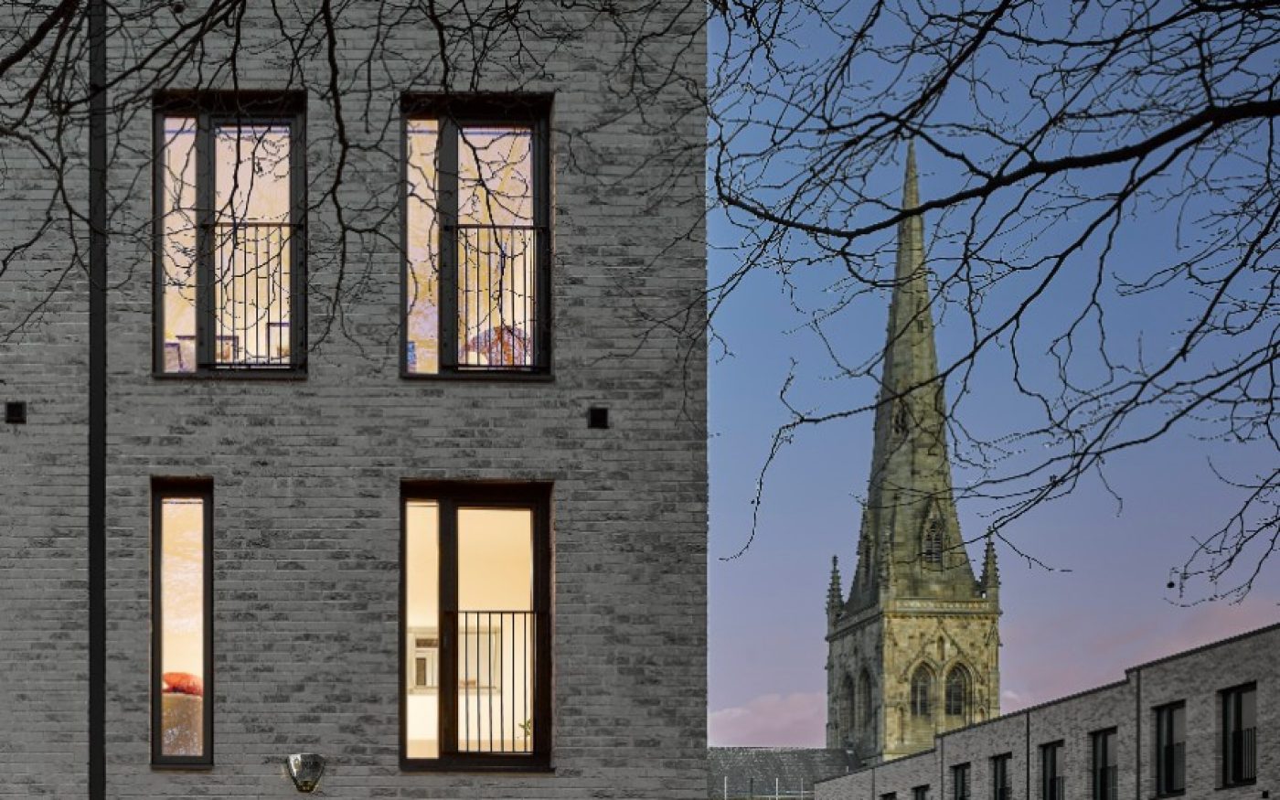 Timekeepers Square - kompleks domów miejskich, Salford, Wielka Brytania