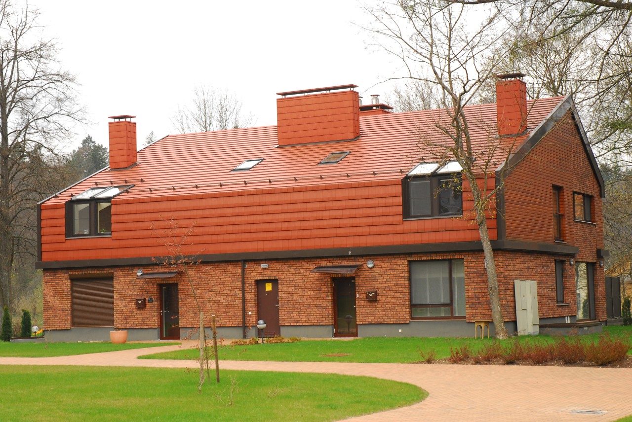 Apartments for families in Vilnius, brick, roof solution, Agaat, Actua 10