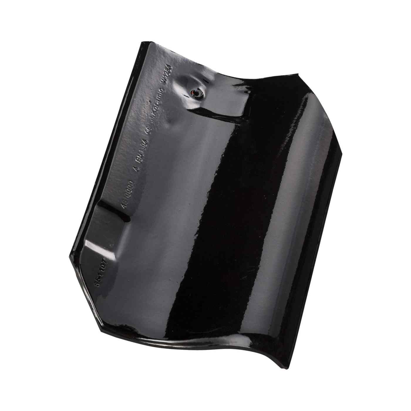 Dachówka holenderka Esówka 451, czarna glazura