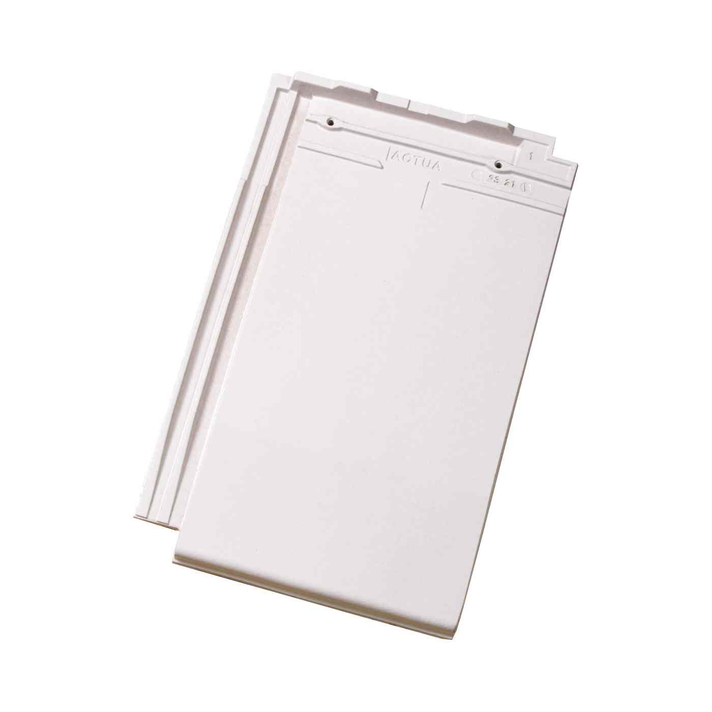 Dachówka płaska Actua 10 LT, biała angoba szlachetna