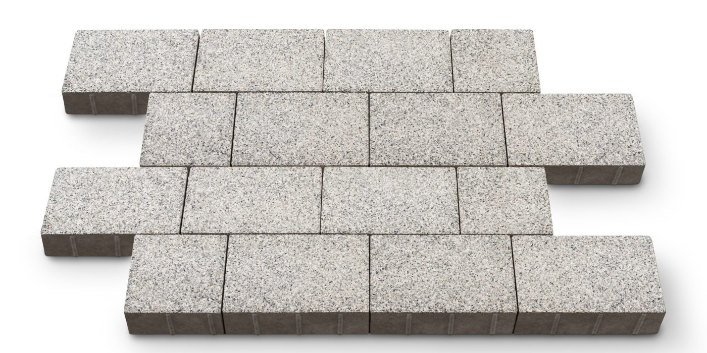 Kostki brukowe La Linia kolor jasny granit