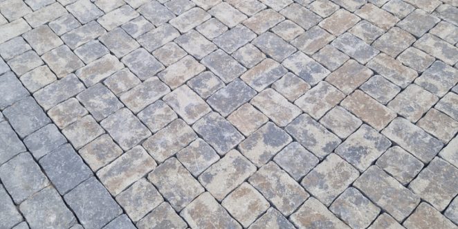 Ogród w Kołbieli _ Bellano Antico wulkaniczny szary 