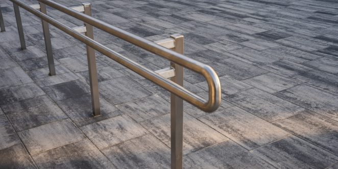 Reference object - paving stones - entrance to the beach in Leba - seso grande, silva
