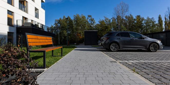 Osiedle Park przy Stawach w Katowicach Pavimo platino, Aquaton sombra, Senso margo