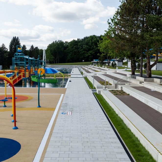 Mayesto bello, livello uni silexo i asti bello zastosowane na obiekcie referencyjnym: basen "Nowa Fala" w Chorzowie