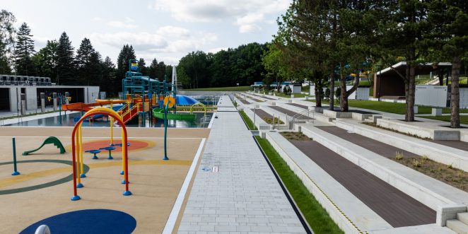 Mayesto bello, livello uni silexo i asti bello zastosowane na obiekcie referencyjnym: basen "Nowa Fala" w Chorzowie