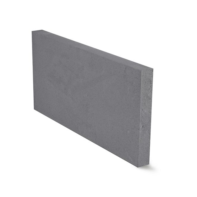 Palisada, obrzeże, donica, płyta układana step by step, stopień lewitujący Livello Grande, kolor platino