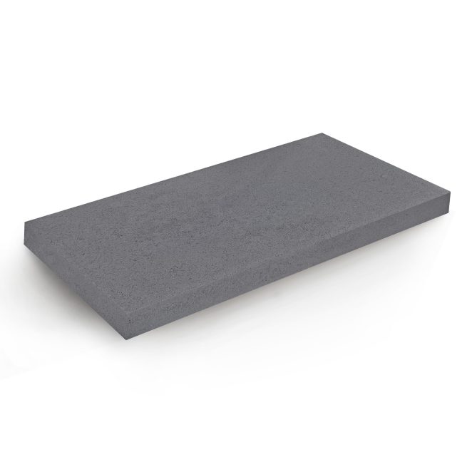 Palisada, obrzeże, donica, płyta układana step by step, stopień lewitujący Livello Grande, kolor platino