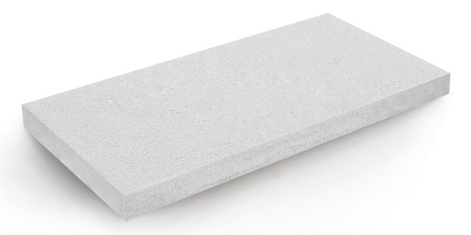 Palisada, obrzeże, donica, płyta układana step by step, stopień lewitujący Livello Grande, kolor silexo