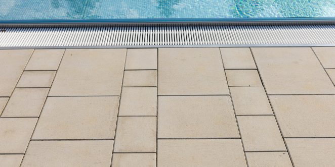 Płyty tarasowe mayesto bello i asti bello na obiekcie referencyjnym: basen "Nowa Fala" w Chorzowie