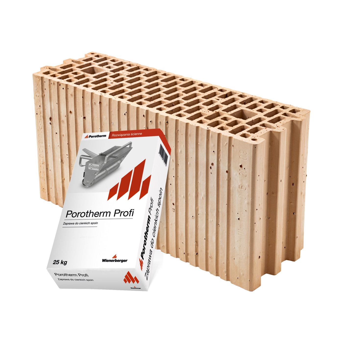 Szlifowany pustak ceramiczny Porotherm D 17.5 Profi