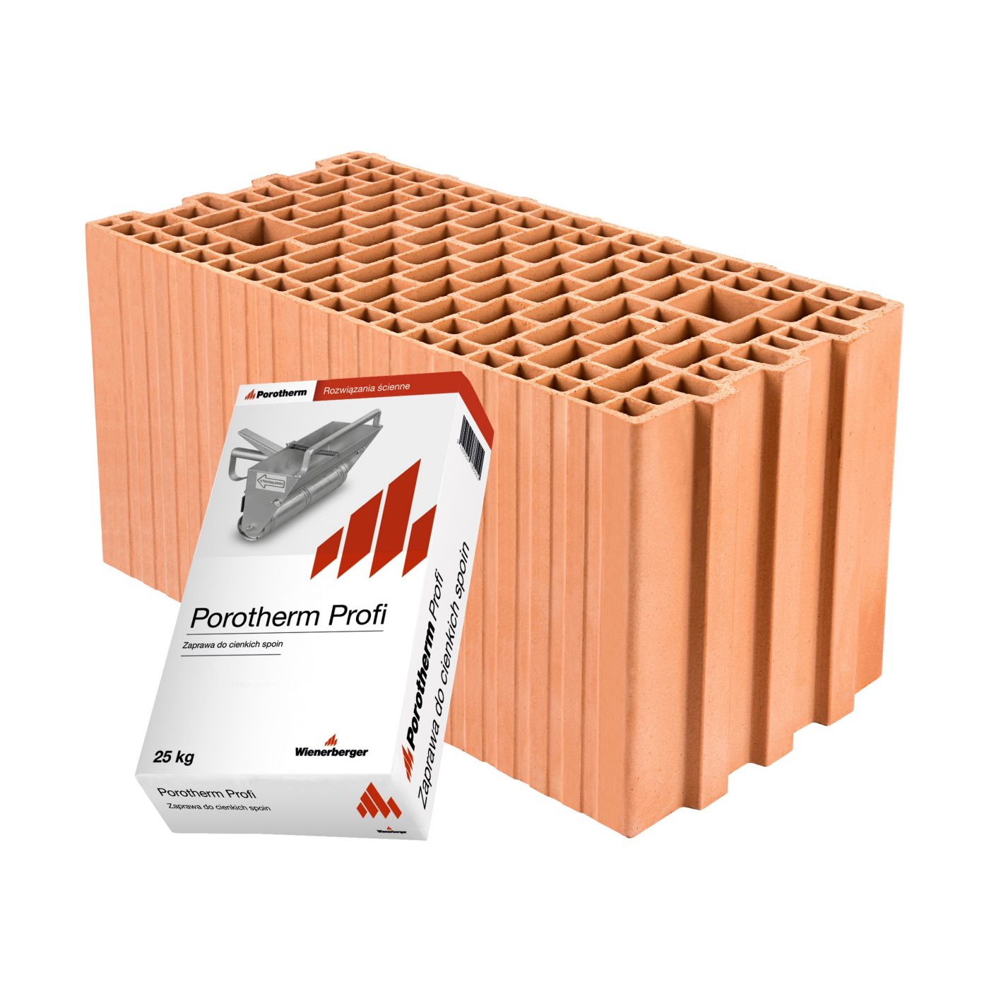 Szlifowany pustak ceramiczny Porotherm 25 E3 500 Profi