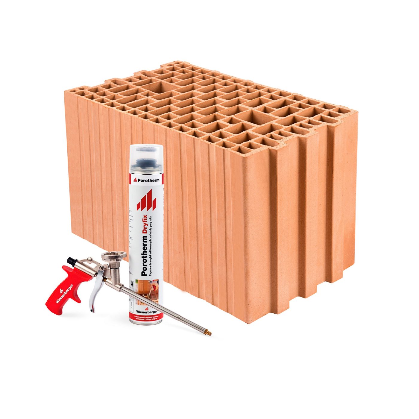 Szlifowany pustak ceramiczny Porotherm 25 E3 Dryfix