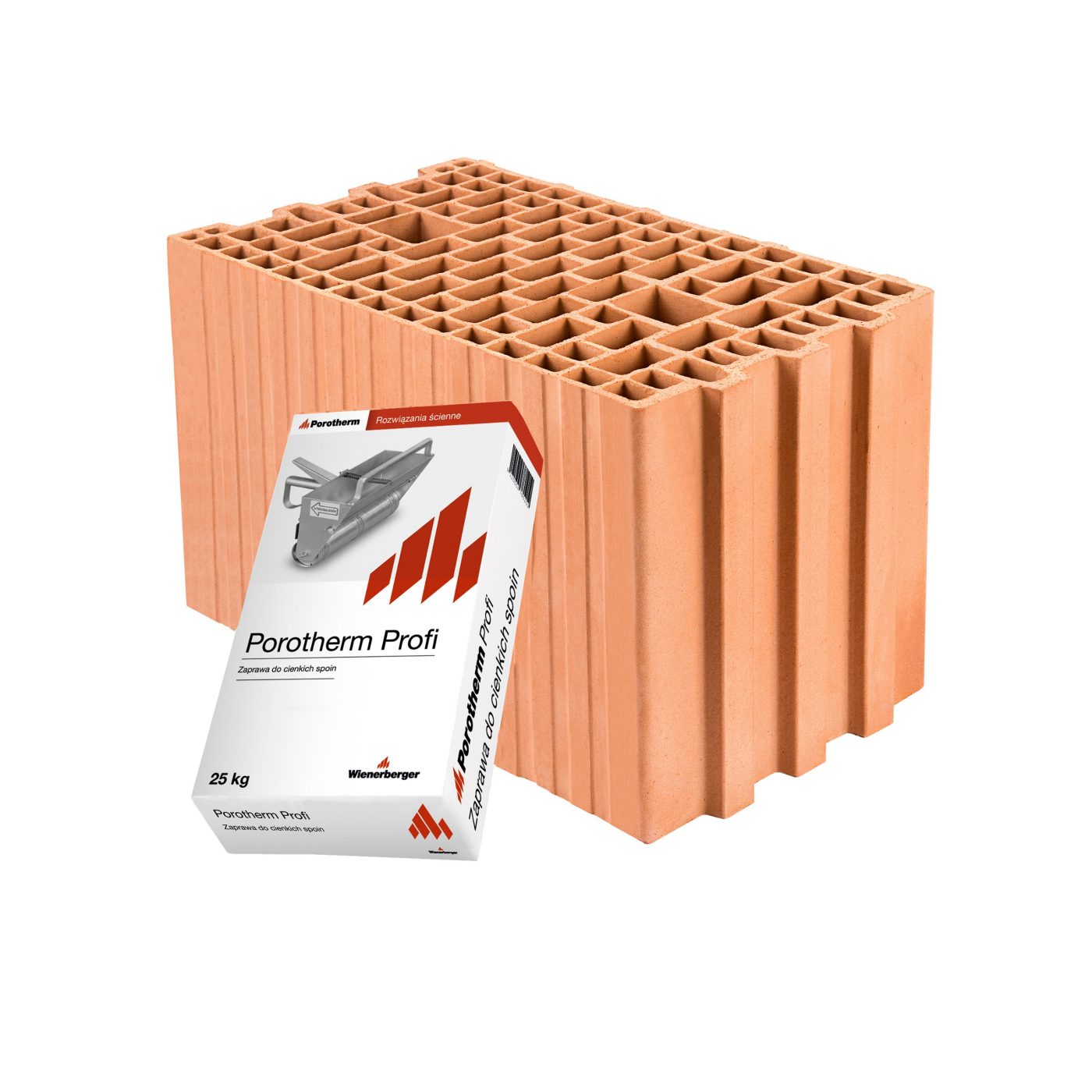 Szlifowany pustak ceramiczny Porotherm 25 E3 Profi