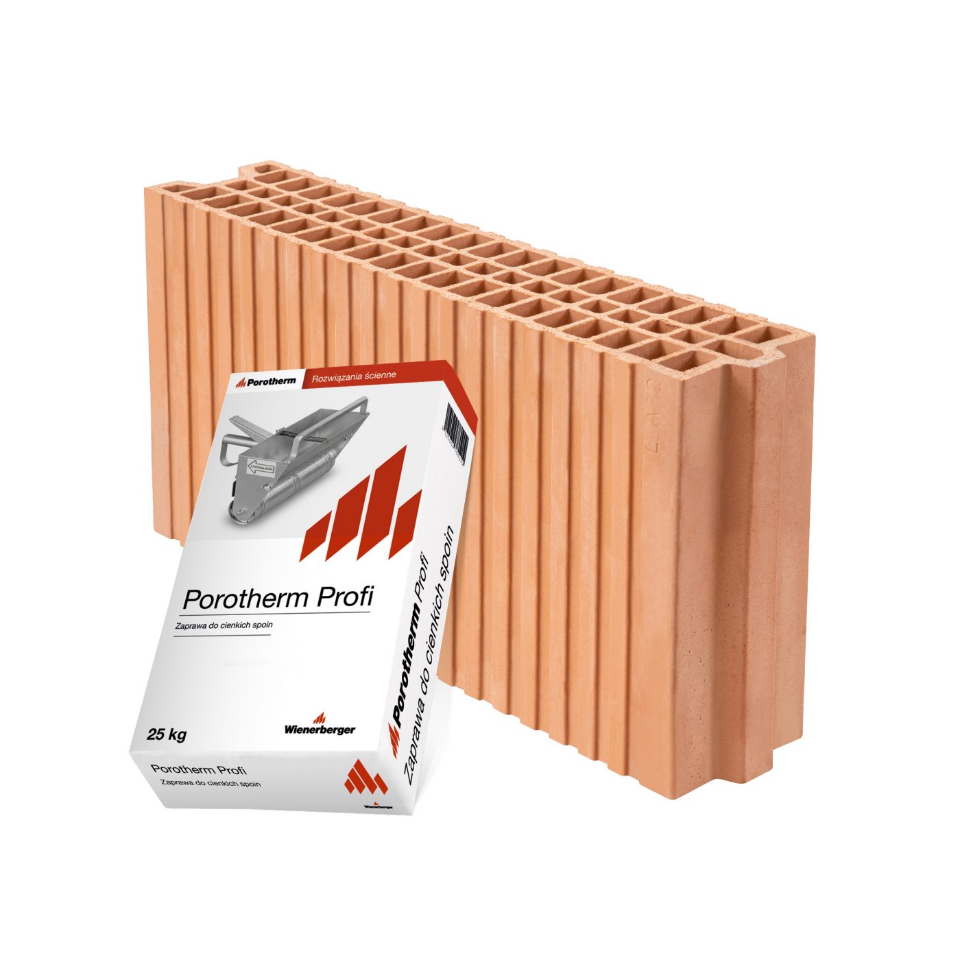 Niskoemisyjny szlifowany pustak ceramiczny Porotherm 11.5 Klima+ Profi