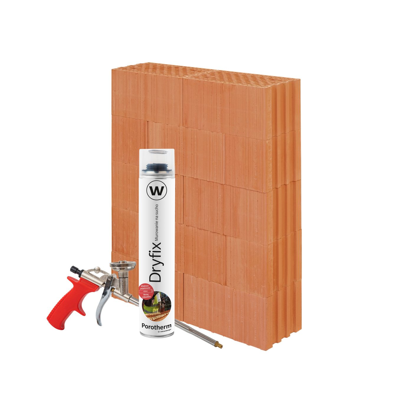 Ceramiczny element prefabrykowany Porotherm XXL 25 1000x1250 przeznaczony do budowy zewnętrznych ścian nośnych z dociepleniem oraz ścian nośnych wewnętrznych.