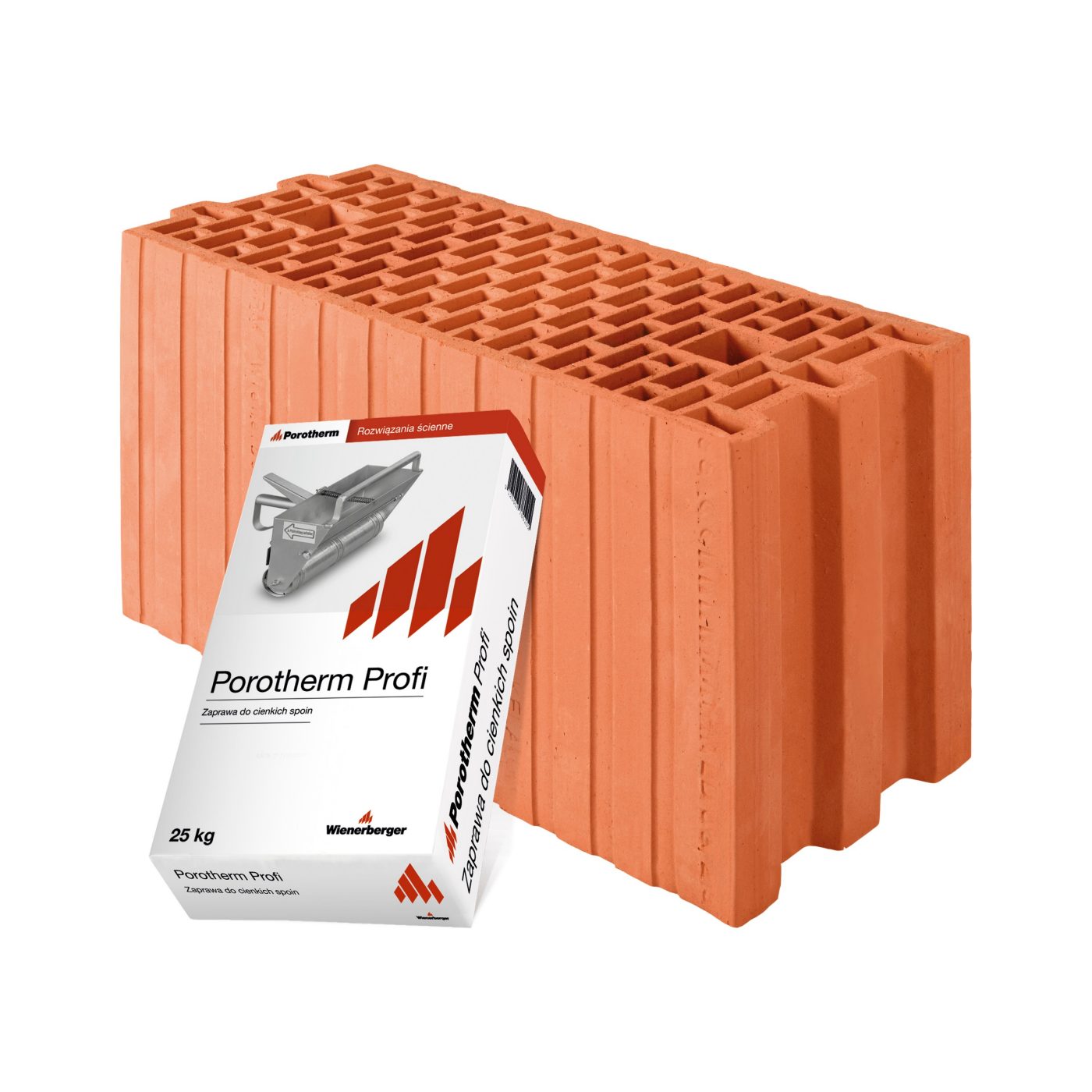 Szlifowany pustak ceramiczny Porotherm 18.8 Profi