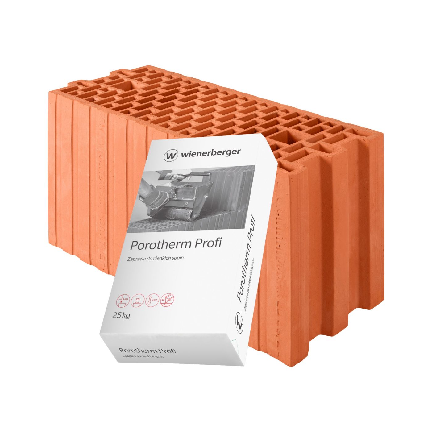 Szlifowany pustak ceramiczny Porotherm 18.8 Profi