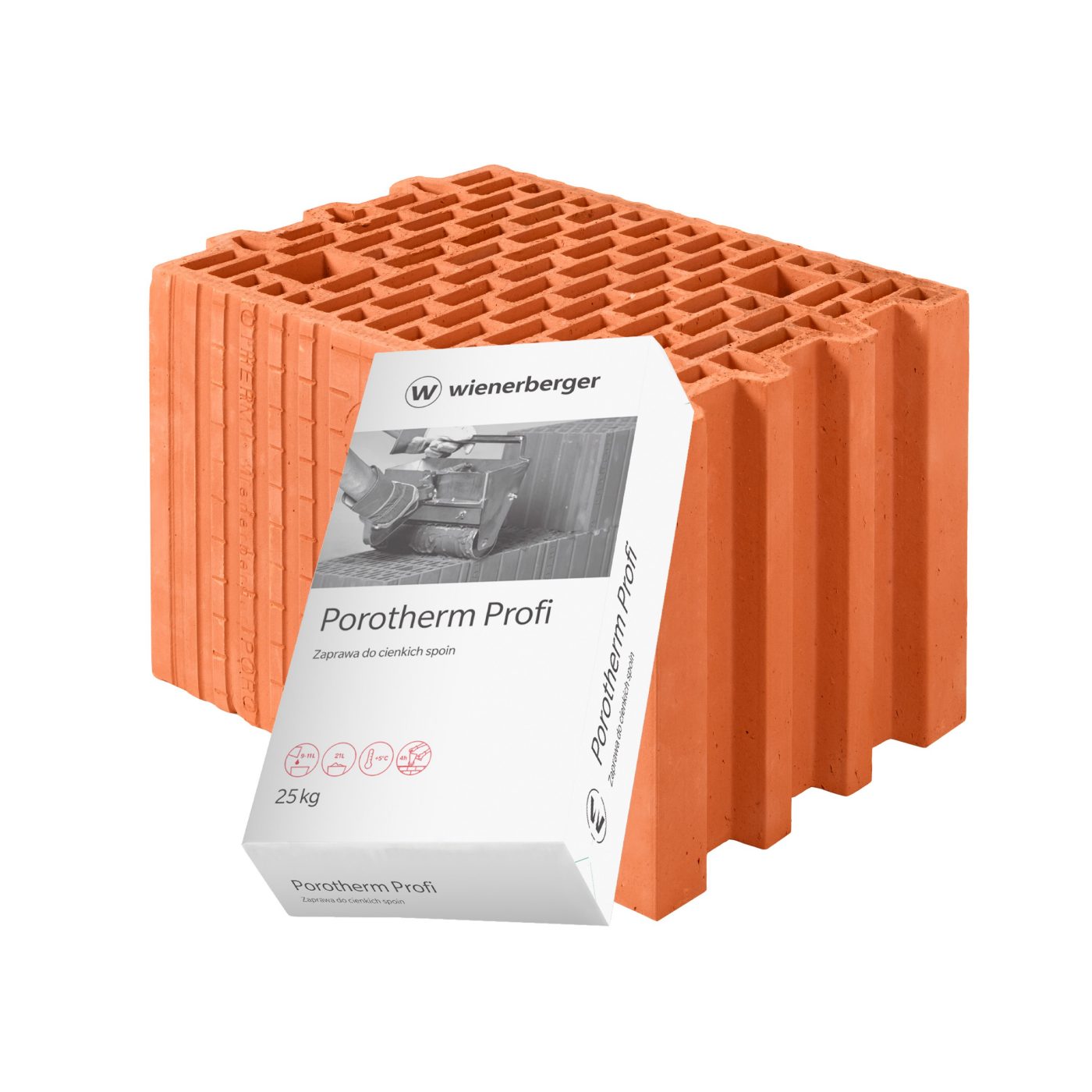 Szlifowany pustak ceramiczny Porotherm 25 Profi