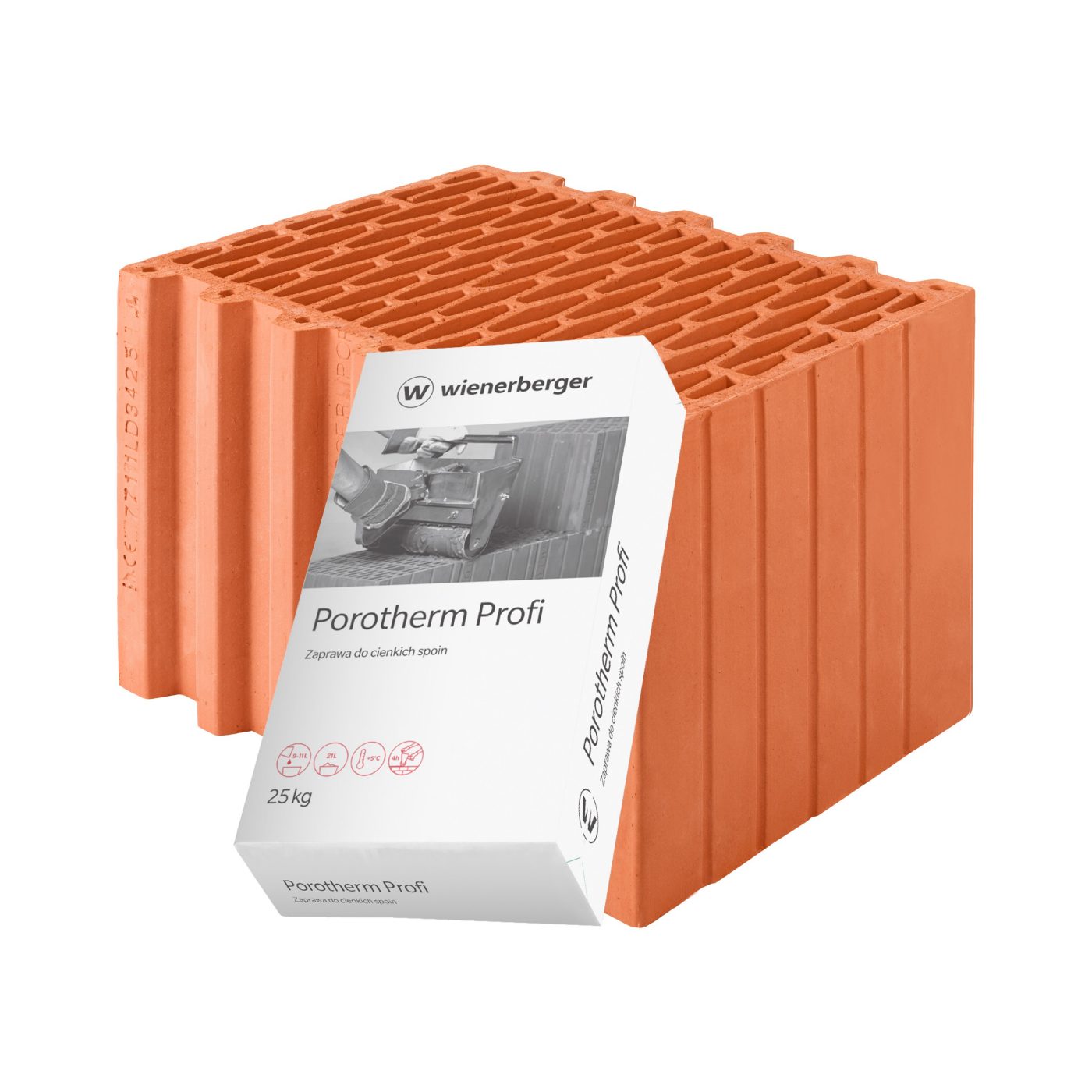Szlifowany pustak ceramiczny Porotherm 38 Profi