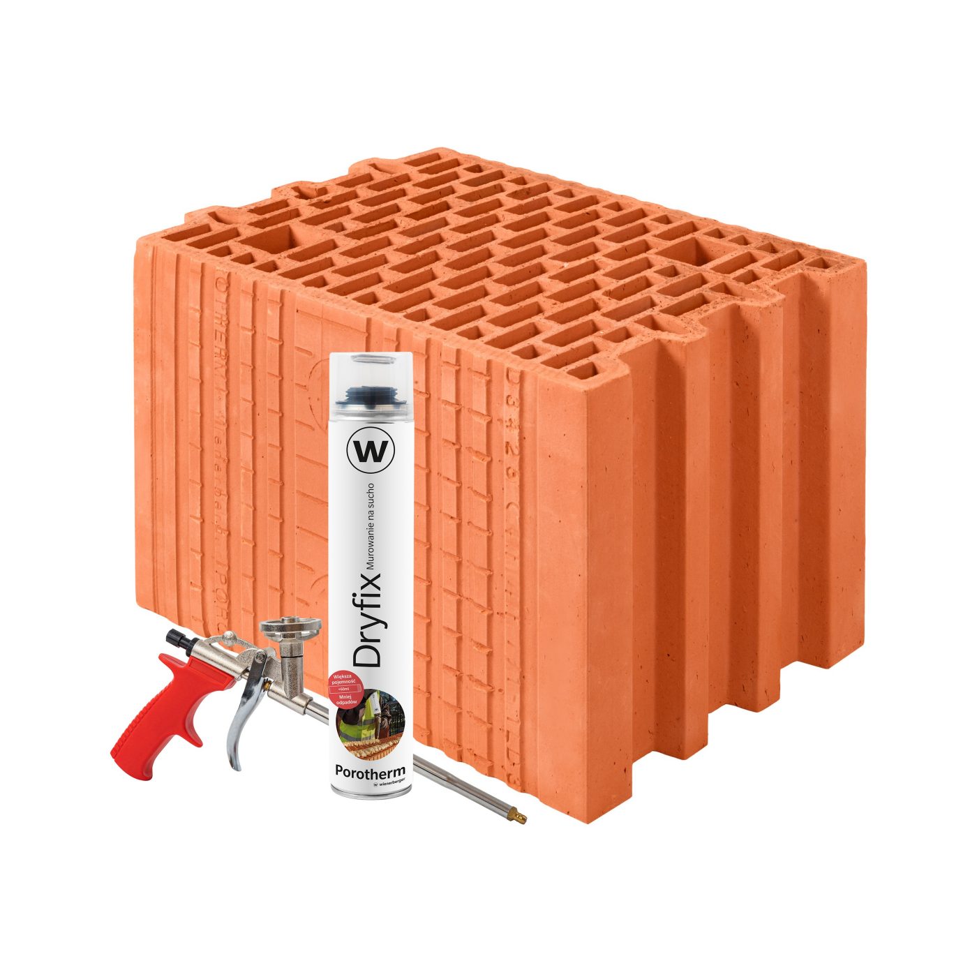 Szlifowany pustak ceramiczny Porotherm 25 Dryfix